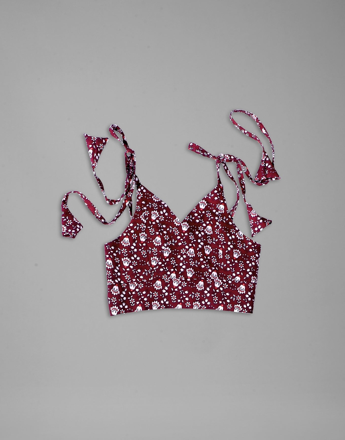 Kids Girls Shoulder Strap Floral Printed Crop Top And Shoft Net Knee-Length Skirt Clothing Set