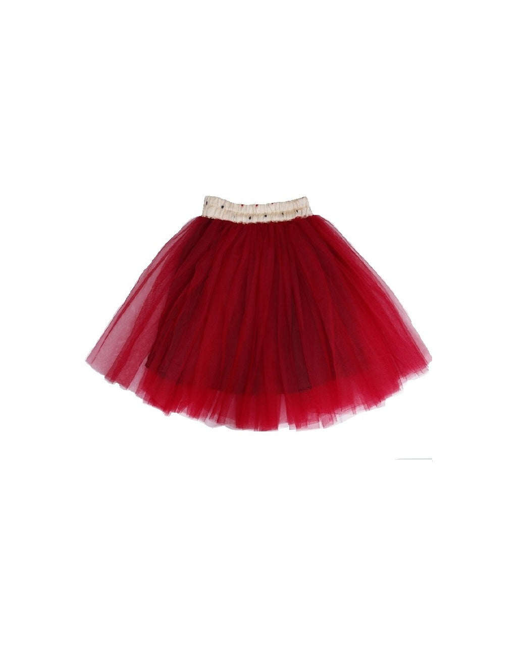 Girls Jacquard Silk Maroon Shoulder Strap Crop Top And Skirt Clothing Set With Reel Flover