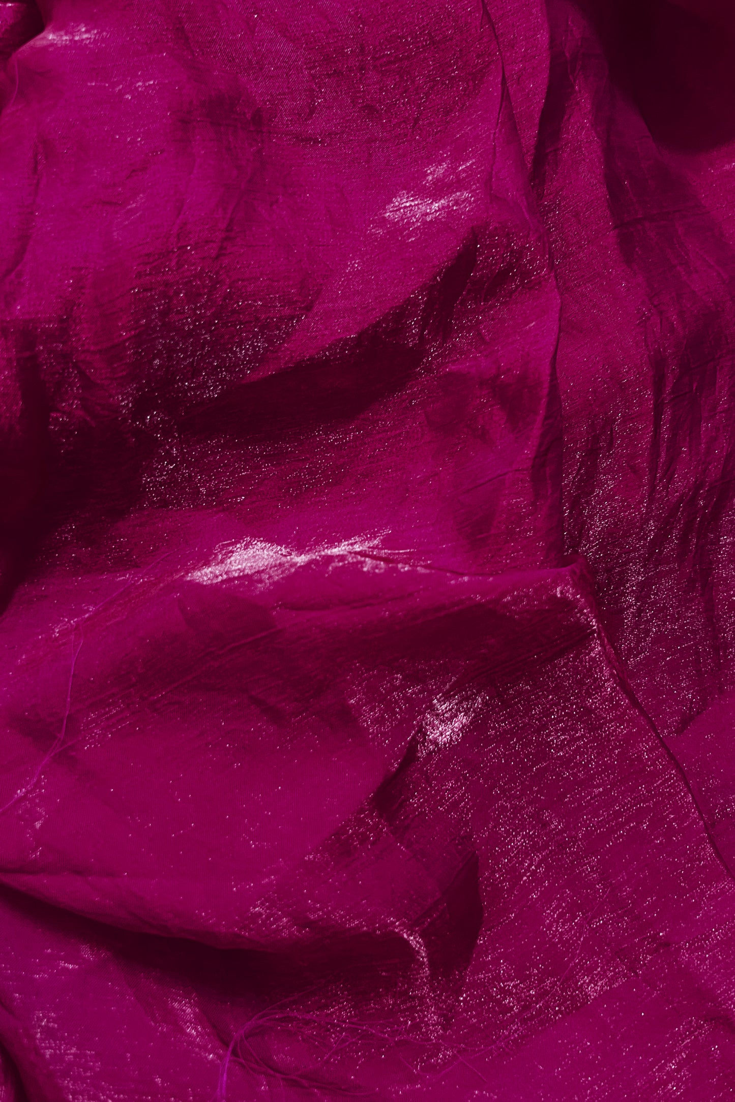 Elegant Beet Shimmer Satin Silk Two Tone Party Wear Saree
